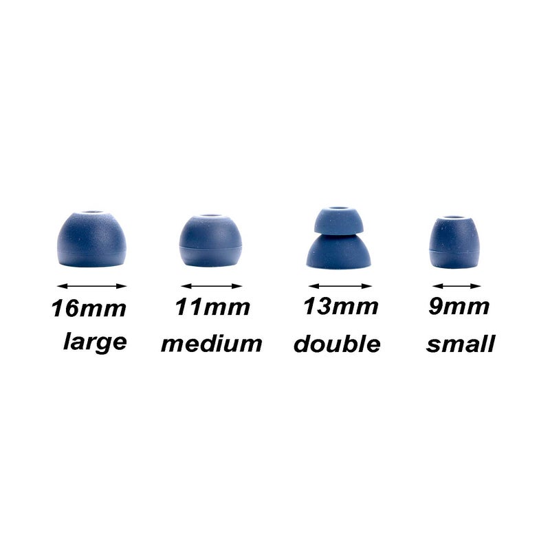 luakesa Replacement Silicone Eartips Earbuds Buds Set for Powerbeats Pro Wireless Earphone Headphones,8 Pairs (Navy) - Image 3